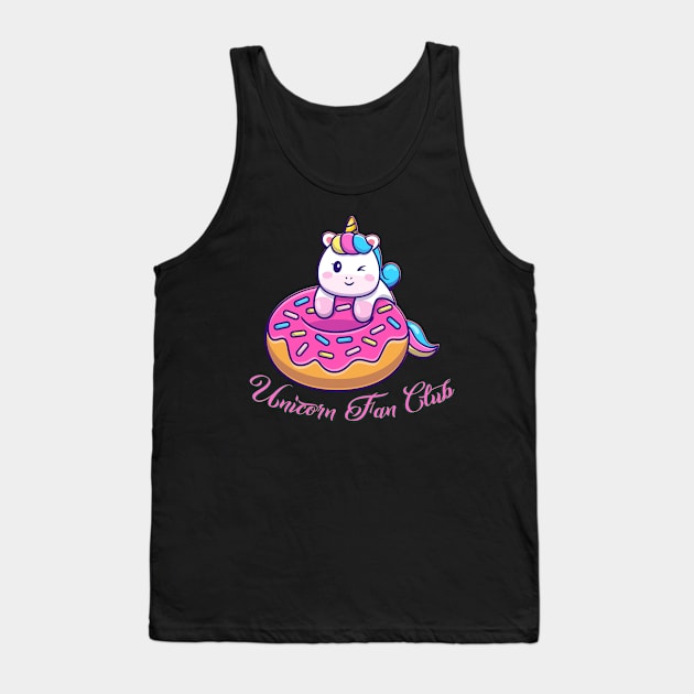 Unicorn Fan Club Tank Top by capo_tees